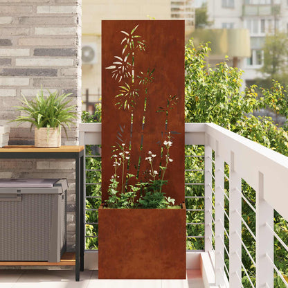 Schermo per privacy in giardino Floreale Ruggine 50 x 150 cm