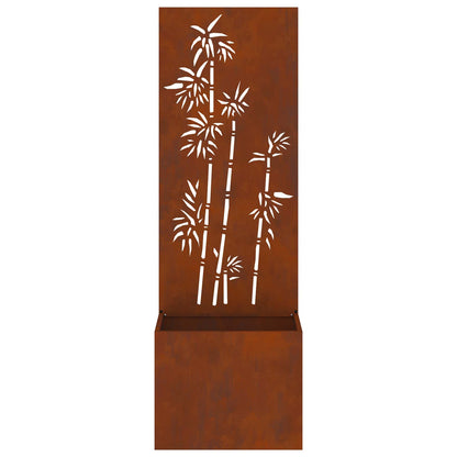 Schermo per privacy in giardino Floreale Ruggine 50 x 150 cm
