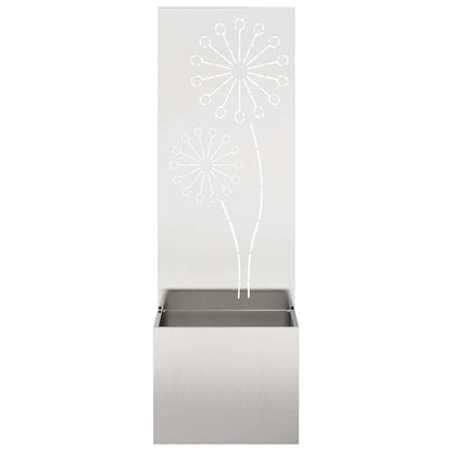 Schermo per privacy in giardino Traforo Argento 50 x 140 cm