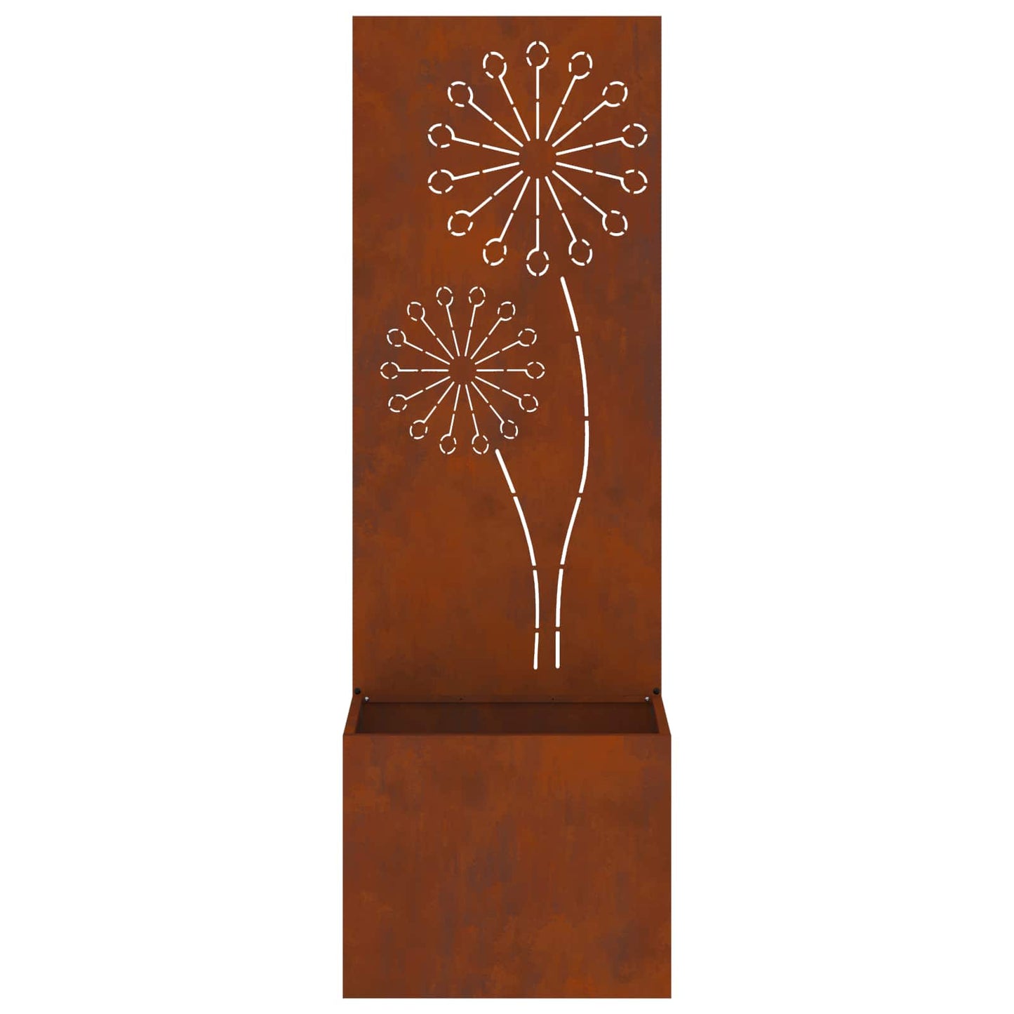 Schermo per privacy in giardino Traforo Ruggine 50 x 150 cm | homemem39