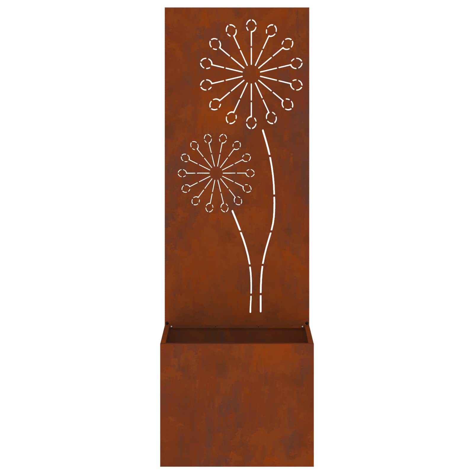 Schermo per privacy in giardino Traforo Ruggine 50 x 150 cm | homemem39