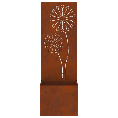 Schermo per privacy in giardino Traforo Ruggine 50 x 150 cm | homemem39