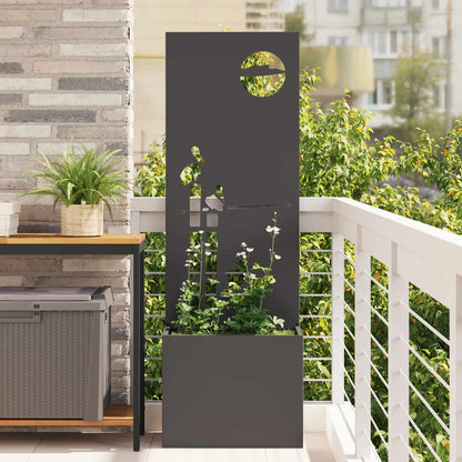 Schermo per privacy in giardino Traforo Nero 50 x 150 cm | homemem39