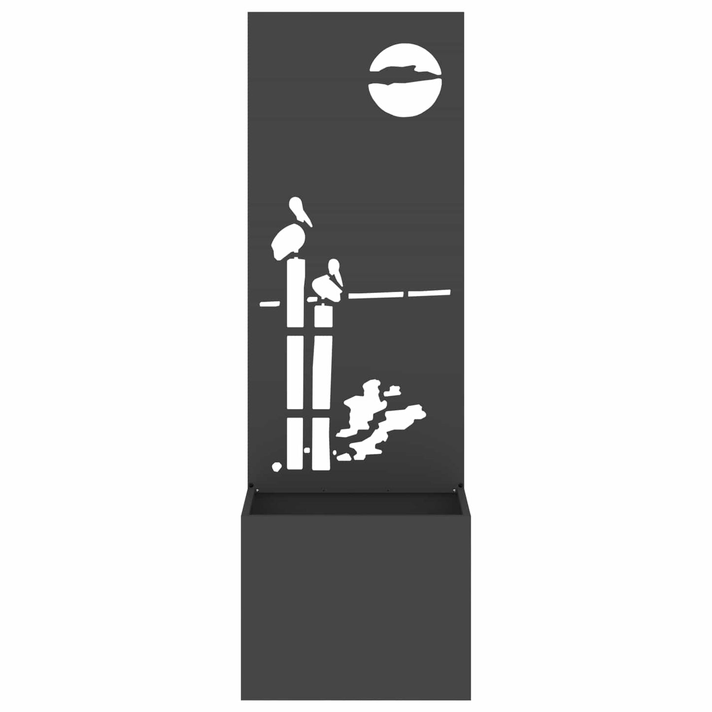 Schermo per privacy in giardino Traforo Nero 50 x 140 cm