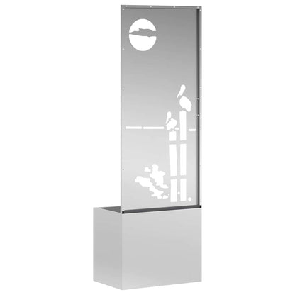 Schermo per privacy in giardino Traforo Argento 50 x 140 cm