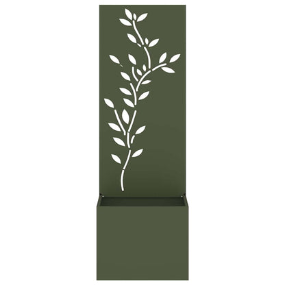 Vaso da Giardino con Pannello Decorativo Oliver verde