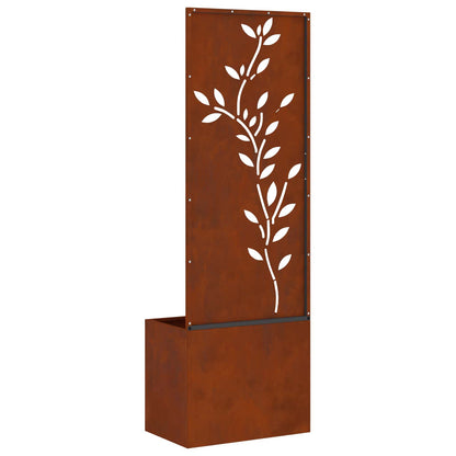 Schermo per privacy in giardino Floreale Ruggine 50 x 140 cm | homemem39