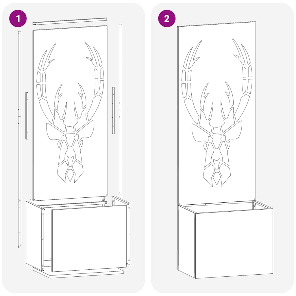 Schermo per privacy in giardino Antracite 50 x 140 cm