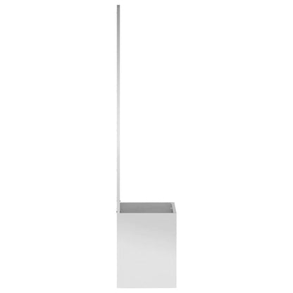 Vaso da Giardino con Pannello Decorativo Argento 50 x 140 cm
