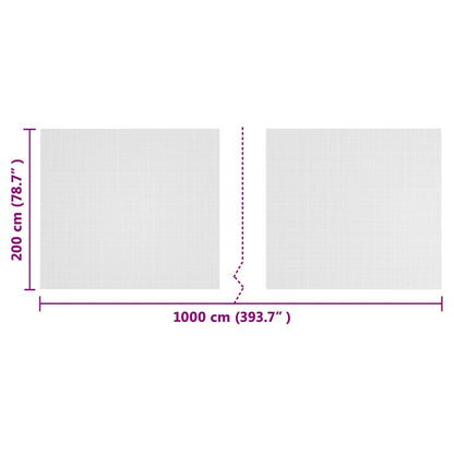 Rete Insetticida Bianco 2 x 10 m HDPE