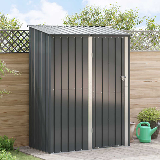Casette da giardino Antracite 153,5 x 86 x 200 cm Metallo | homemem39