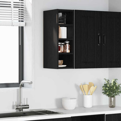 Armadio pensile Rovere nero 20 x 29,5 x 60 cm Legno multistrato | homemem39