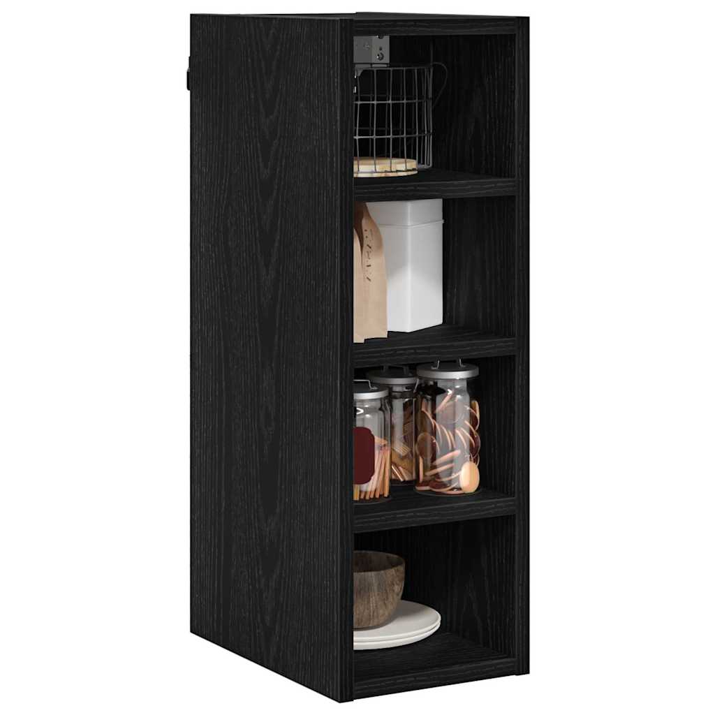 Armadio pensile Rovere nero 20 x 29,5 x 60 cm Legno multistrato | homemem39