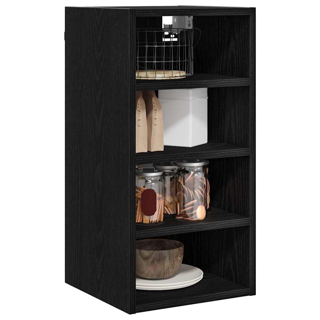 Armadio pensile Rovere nero 30 x 29,5 x 60 cm Legno multistrato | homemem39