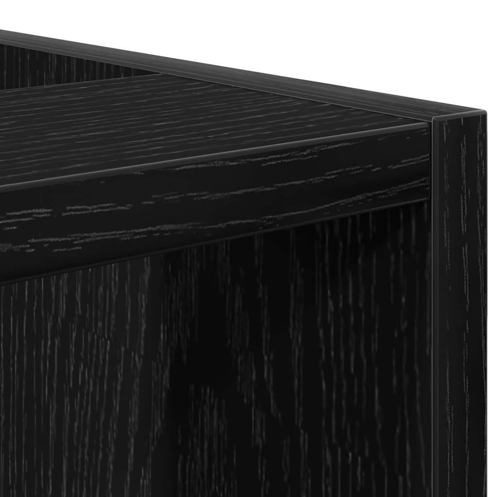 Base per Cucina con lo scaffale Rovere nero 30 x 44,5 x 81,5 cm | homemem39
