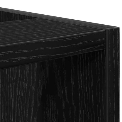 Base per Cucina con lo scaffale Rovere nero 30 x 44,5 x 81,5 cm | homemem39