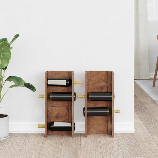 Scaffale Marrone 24 x 13 x 54 cm Legno di Mogano Massello | homemem39