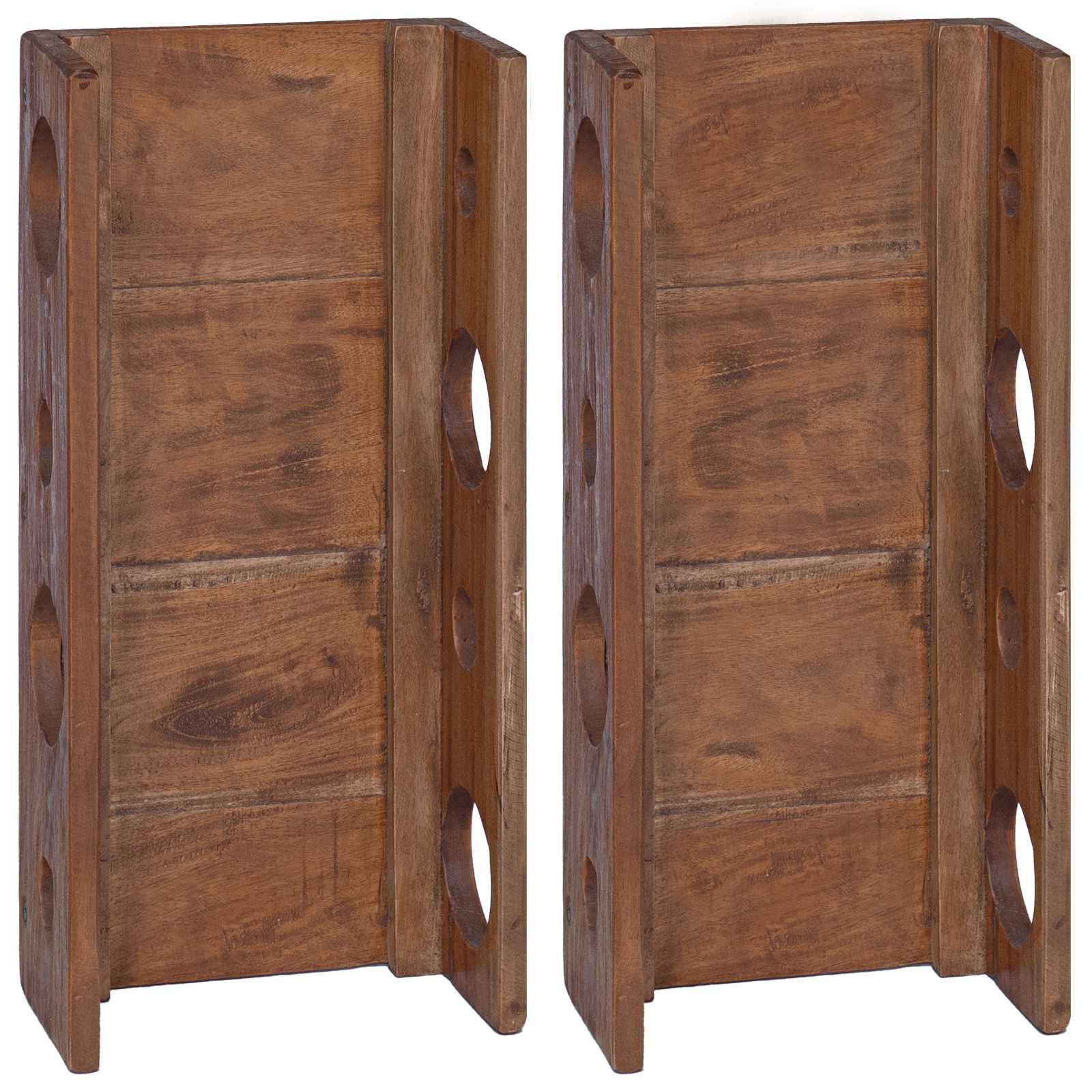 Scaffale Marrone 24 x 13 x 54 cm Legno di Mogano Massello | homemem39