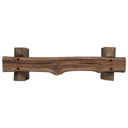 panchina Naturale 110 x 30 x 34 cm Legno di teak solido