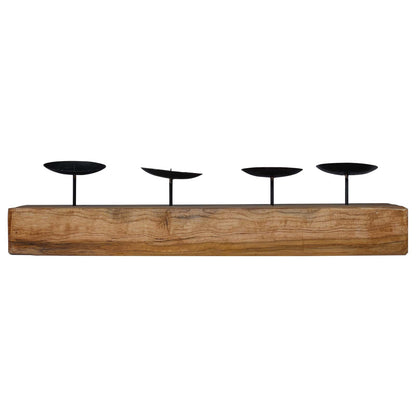 Candelabro Naturale 50 x 15 x 10 cm Legno massello di teak