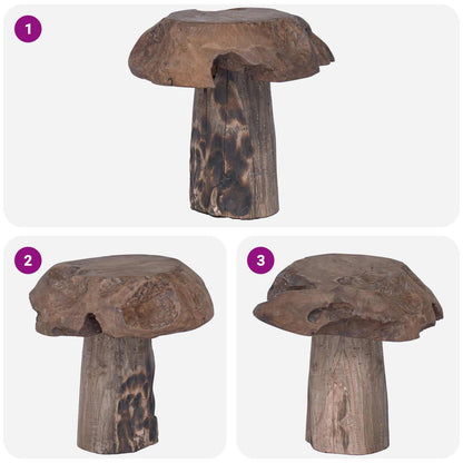 Pouf Naturale 35 x 35 x 35 cm Legno di teak solido | homemem39