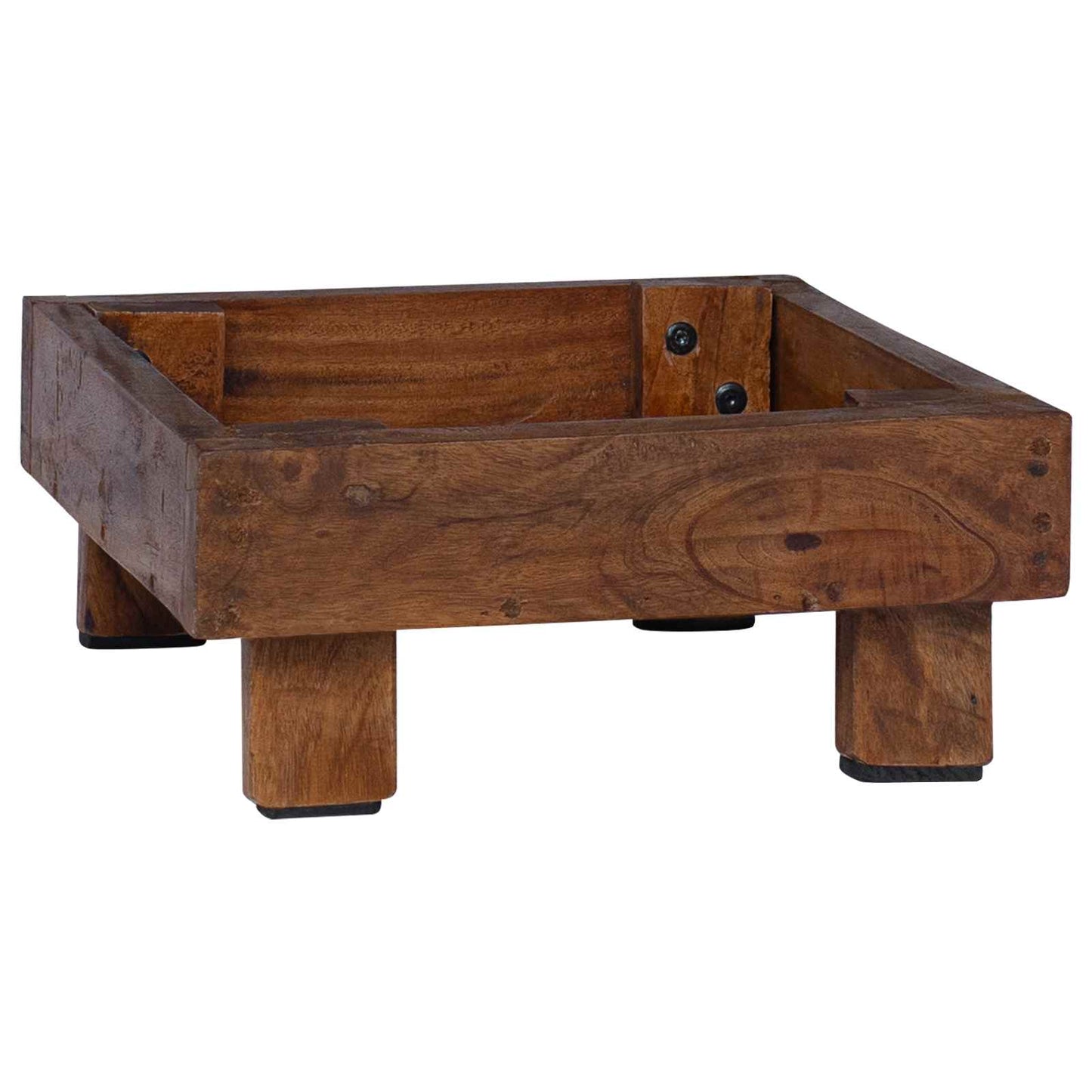 Supporto per piante 3 pcs Marrone Legno di Mogano