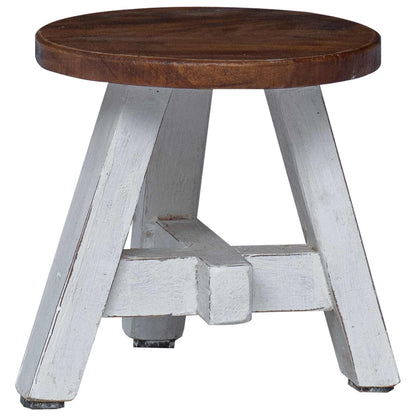 Pouf Naturale 22 x 22 x 24 cm Legno di Mogano