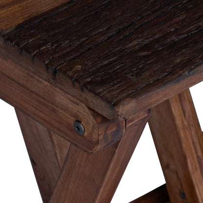 Pouf Naturale 30 x 30 x 48 cm Legno massello di recupero