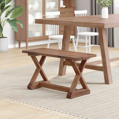 panchina Naturale 85 x 35 x 47 cm Legno massello di recupero