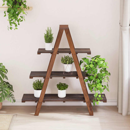 Scaffale pieghevole con lo scaffale Marrone 79.5 x 35 x 112 cm | homemem39