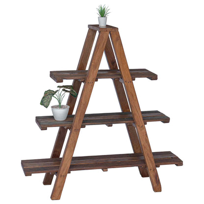 Scaffale pieghevole con lo scaffale Marrone 79.5 x 35 x 112 cm | homemem39
