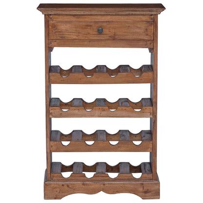 Portabottiglie 55 x 23 x 85 cm Legno di Mogano Massello | homemem39