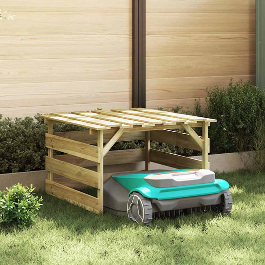 Garage per robot tagliaerba Marrone 84 x 80 x 56 cm
