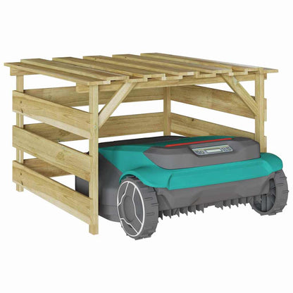 Garage per robot tagliaerba Marrone 84 x 80 x 56 cm