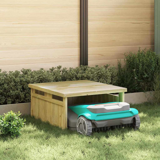 Garage per tosaerba Marrone 73.5 x 81.5 x 38.5 cm | homemem39