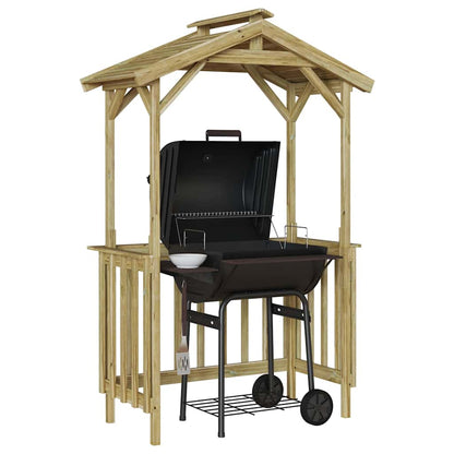 Casetta per barbecue Marrone 133.5 x 63 x 200 cm