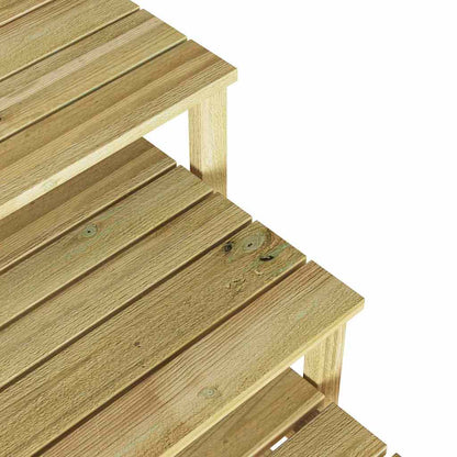 Tavolo Lettino 3 pcs Marrone 50.5 x 50 x 46 cm