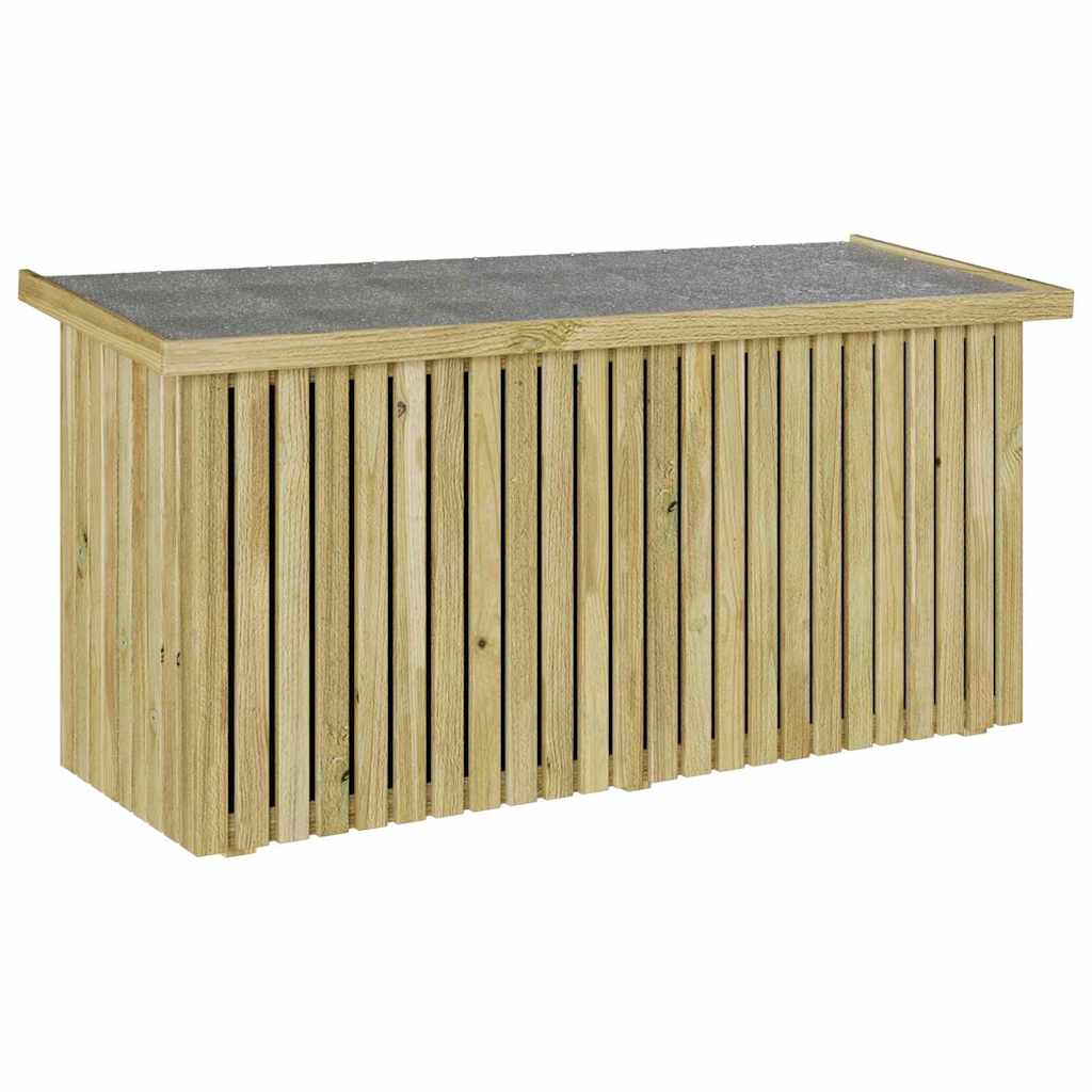 Scatola di Stoccaggio per Giardino Marrone 119 x 44 x 58.5 cm