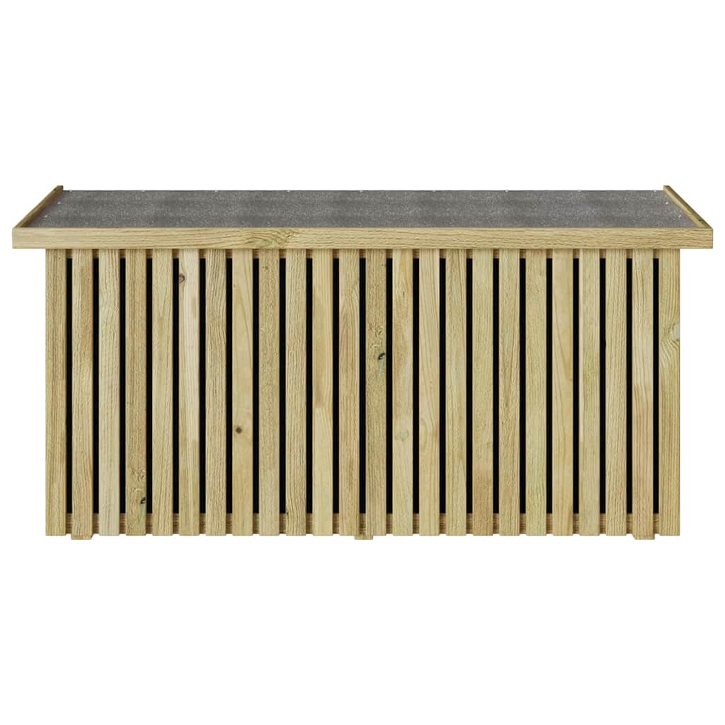 Scatola di Stoccaggio per Giardino Marrone 119 x 44 x 58.5 cm