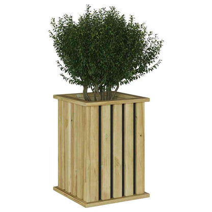 Fioriera Marrone 33 x 33 x 45 cm Legno di pino impregnato