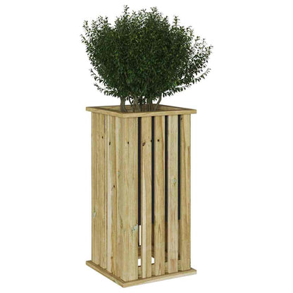 Fioriera Marrone 33 x 33 x 65 cm Legno di pino impregnato
