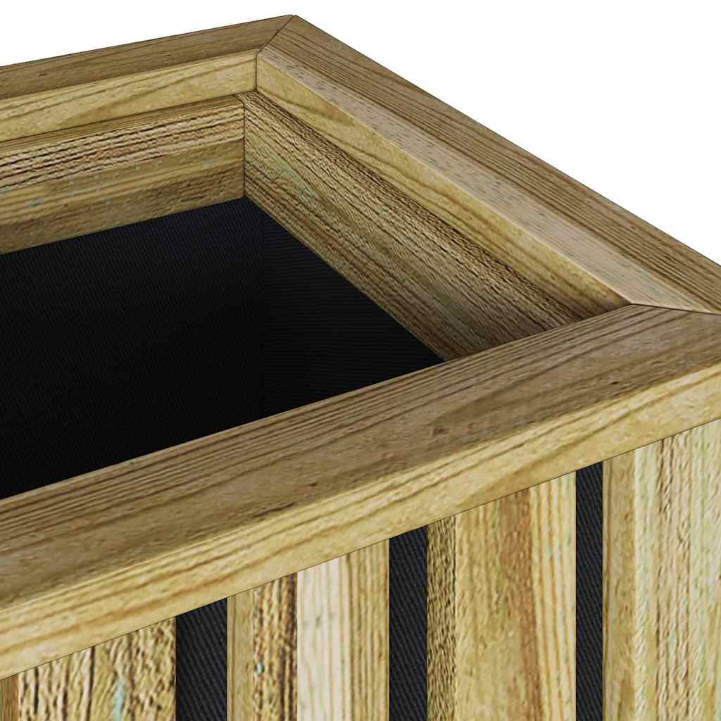 Fioriera Marrone 33 x 33 x 85 cm Legno di pino impregnato