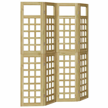 Schermo divisorio Marrone 160 x 180 cm Legno di pino impregnato