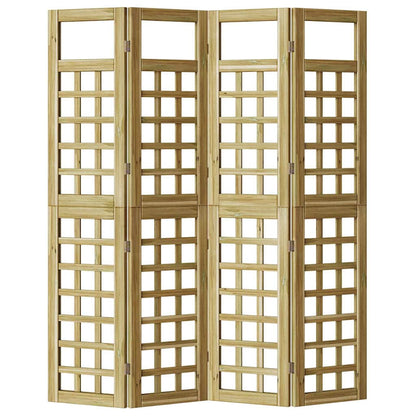 Schermo divisorio Marrone 160 x 180 cm Legno di pino impregnato