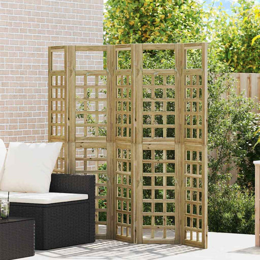 Schermo di Privacy da Esterno 5 pcs Marrone 200 x 180 cm