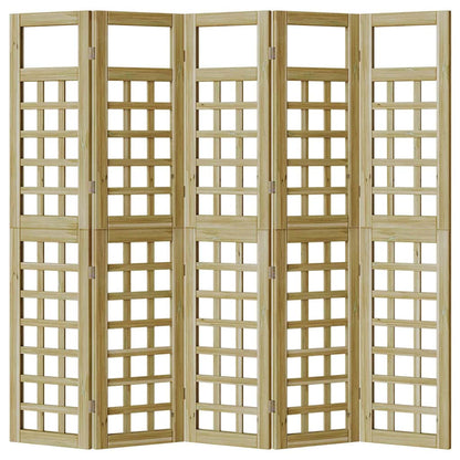 Schermo di Privacy da Esterno 5 pcs Marrone 200 x 180 cm