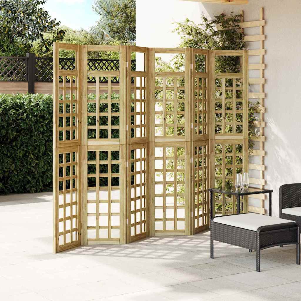 Schermo divisorio Marrone 240 x 180 cm Legno di pino impregnato