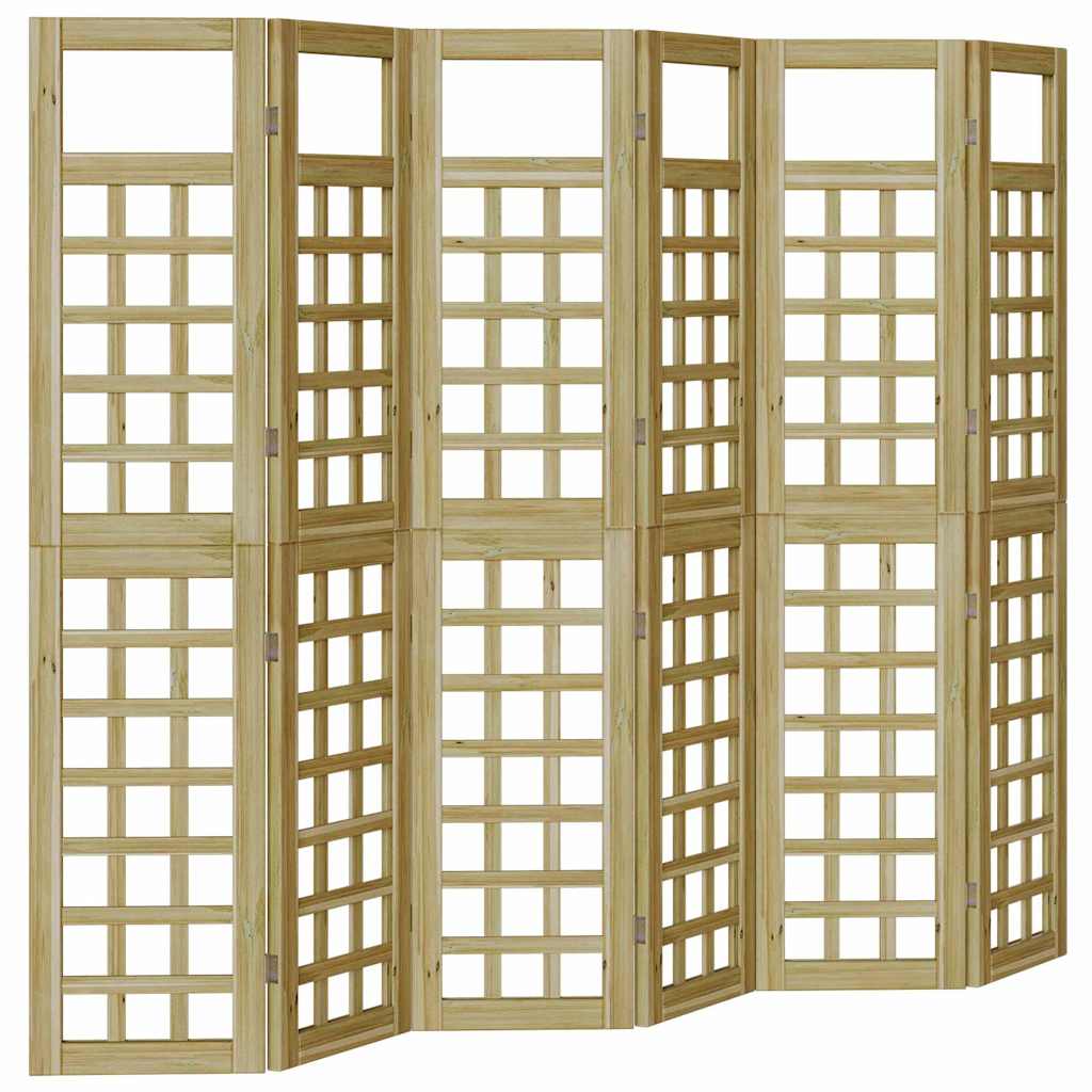 Schermo divisorio Marrone 240 x 180 cm Legno di pino impregnato
