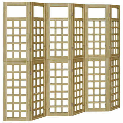Schermo divisorio Marrone 240 x 180 cm Legno di pino impregnato