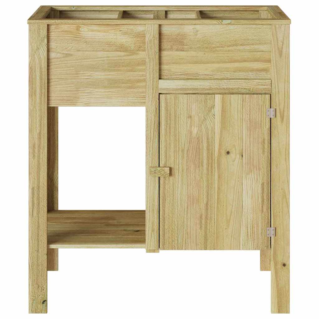 Letto Rialzato Marrone 85 x 46 x 96 cm Legno massello di pino